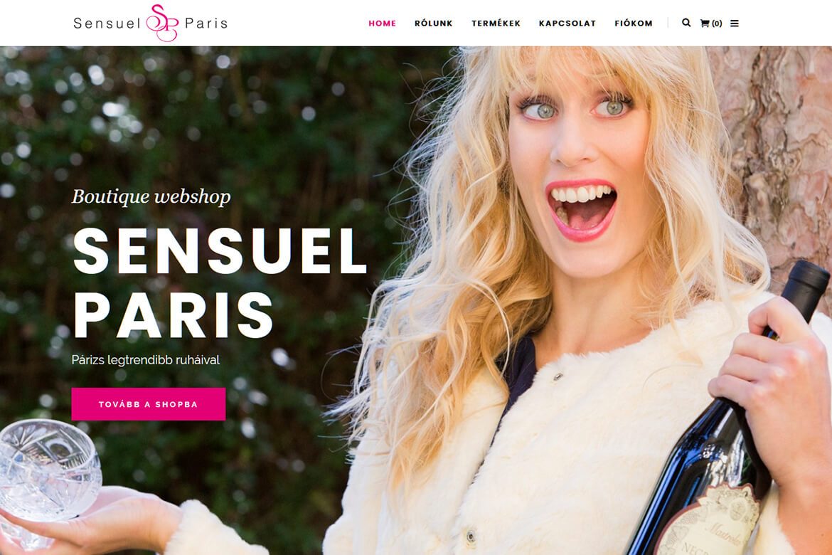 Sensuel Paris - Az életérzés - Profi WebDesign